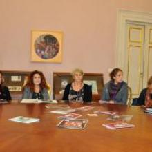 Foto della riunione svoltasi a Palazzo ducale nella sala di transito