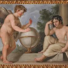 Gabinetto del Sovrano - Apollo con le divinità delle arti: allegoria dell'astronomia