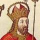 Carlo IV di Lussemburgo, foto di mezzobusto di un Re con corona 