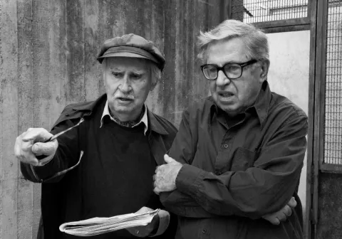 Fotografia ritraente Paolo e Vittorio Taviani