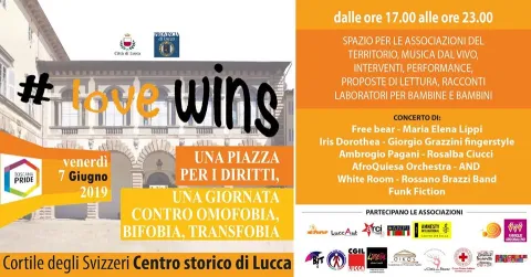 Locandina illustrativa "una piazza per i diritti"