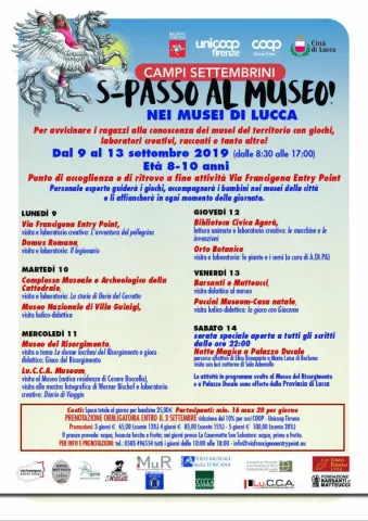 La locandina S-Passo Museo con tutti gli eventi in programma