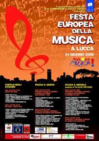 Locandina pubblicitaria: Festa Europea della Musica