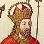 Carlo IV di Lussemburgo, foto di mezzobusto di un Re con corona