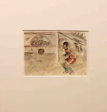 Disegno intitolato: Calcio