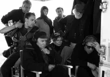 Fotografia gruppo di lavoro fratelli  Paolo e Vittorio Taviani