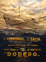Manifesto di viaggio con nave argentina denominata Dodero