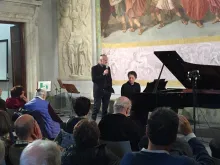 Palazzo Ducale Andrea Lucchesini e Giovanni Bietti lezzione di musica di chopin