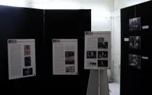alcuni pannelli espositivi della mostra