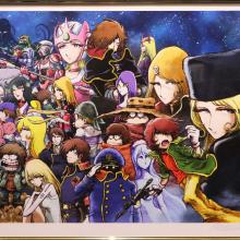 Galaxy Express 999 - Illustrazione con tutti i personaggi - Leiji Matsumoto